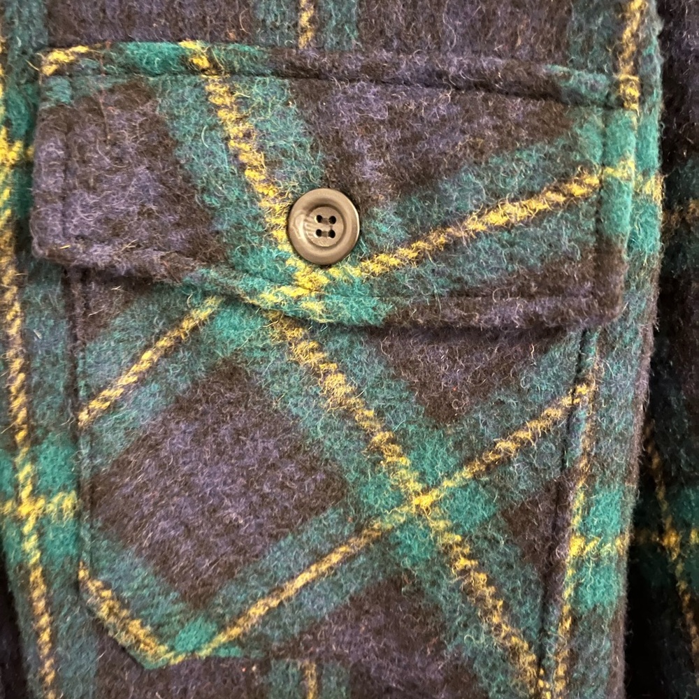 Vintage 60’s Peters Whalers Wool Plaid CPO Shirt Jacket - Picture 2 of 4